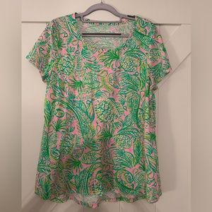 Lilly Pulitzer Etta Scoopneck Top